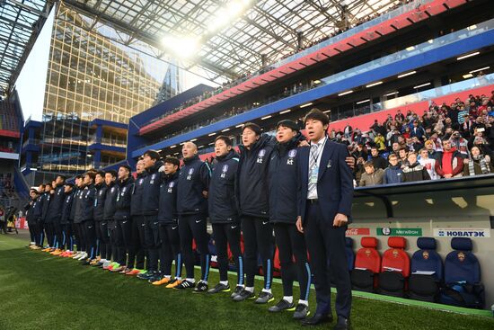 Football friendly Russia vs. South Korea