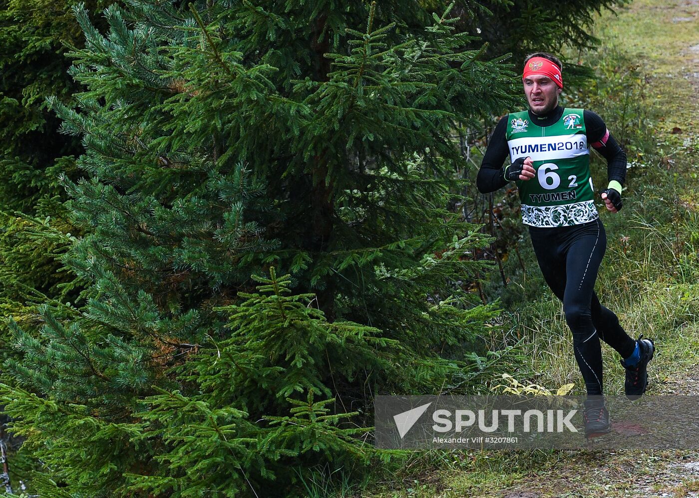 Russian national men's biathlon team on training in Ramsau, Austria