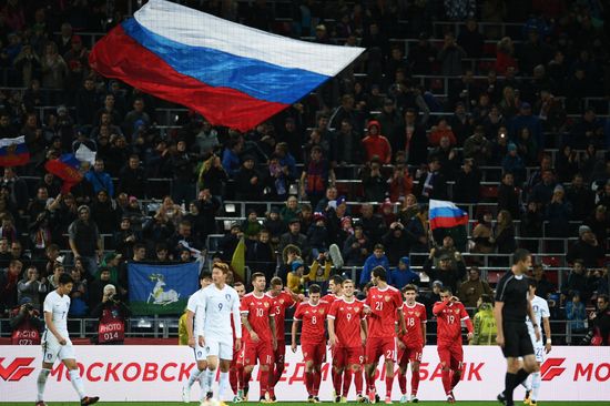 Football friendly Russia vs. South Korea