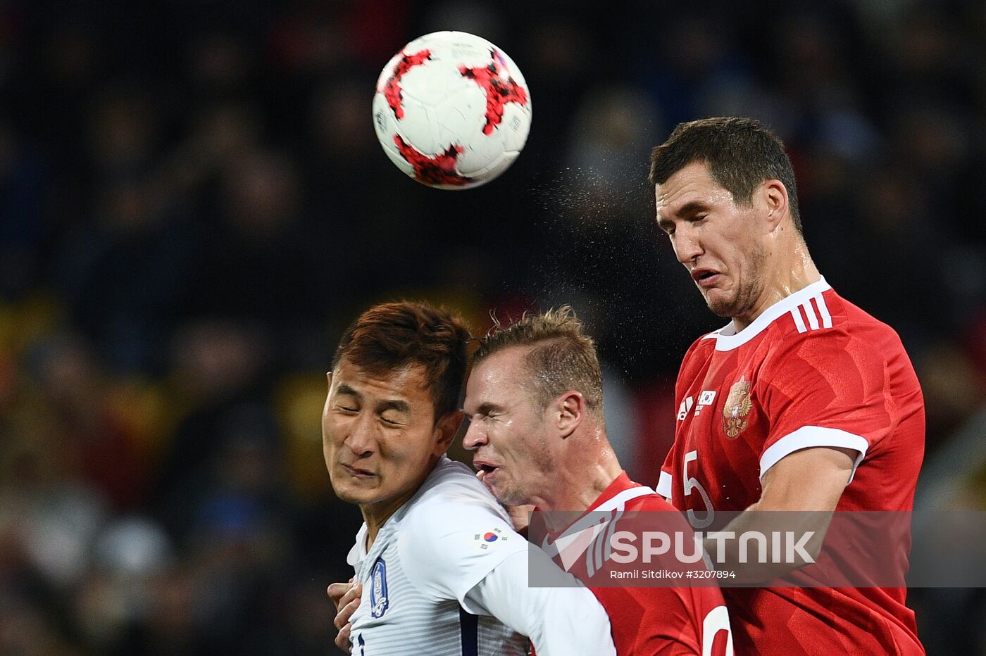 Football friendly Russia vs. South Korea