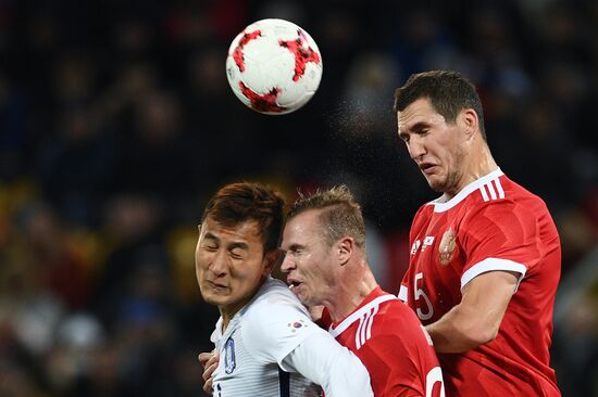 Football friendly Russia vs. South Korea