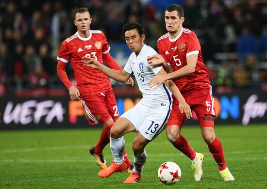Football friendly Russia vs. South Korea