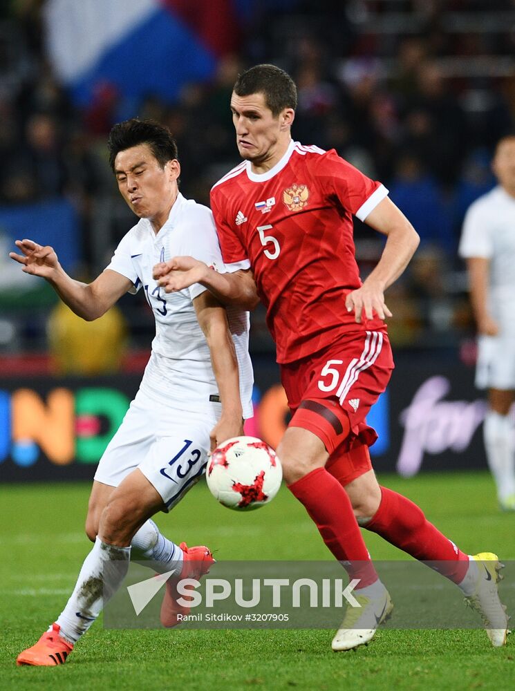 Football friendly Russia vs. South Korea