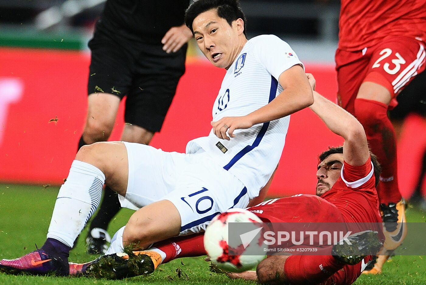 Football friendly Russia vs. South Korea