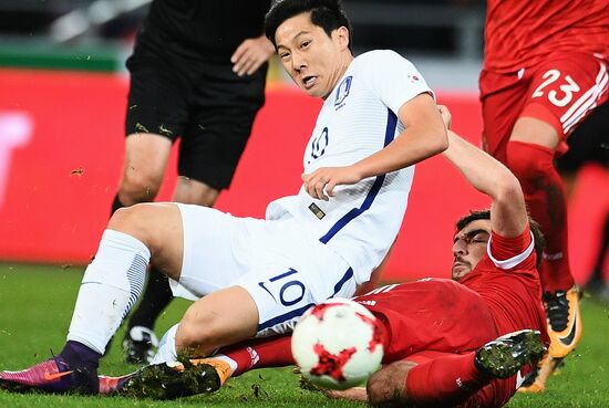 Football friendly Russia vs. South Korea