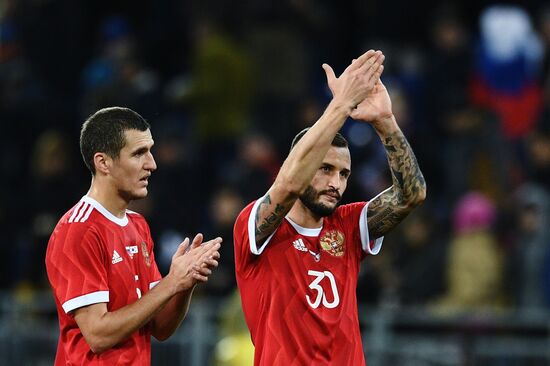 Football friendly Russia vs. South Korea