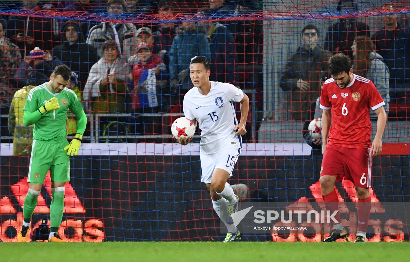 Football friendly Russia vs. South Korea
