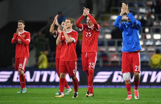 Football friendly Russia vs. South Korea