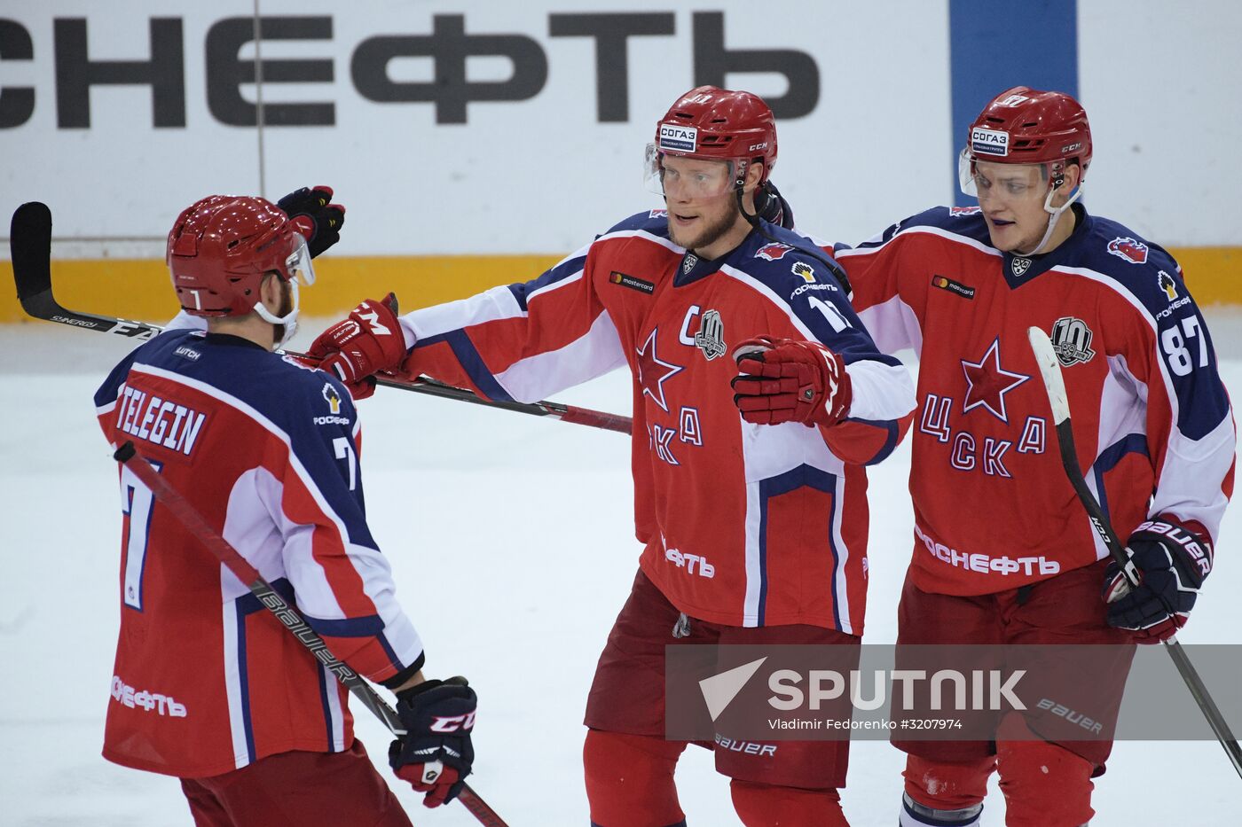 Ice hockey. KHL. CSKA vs. Spartak