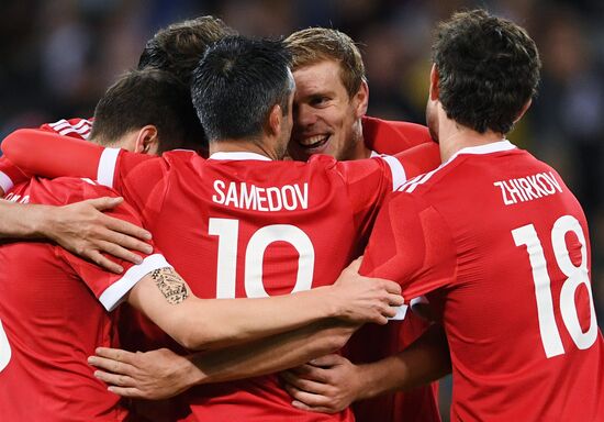 Football friendly Russia vs. South Korea