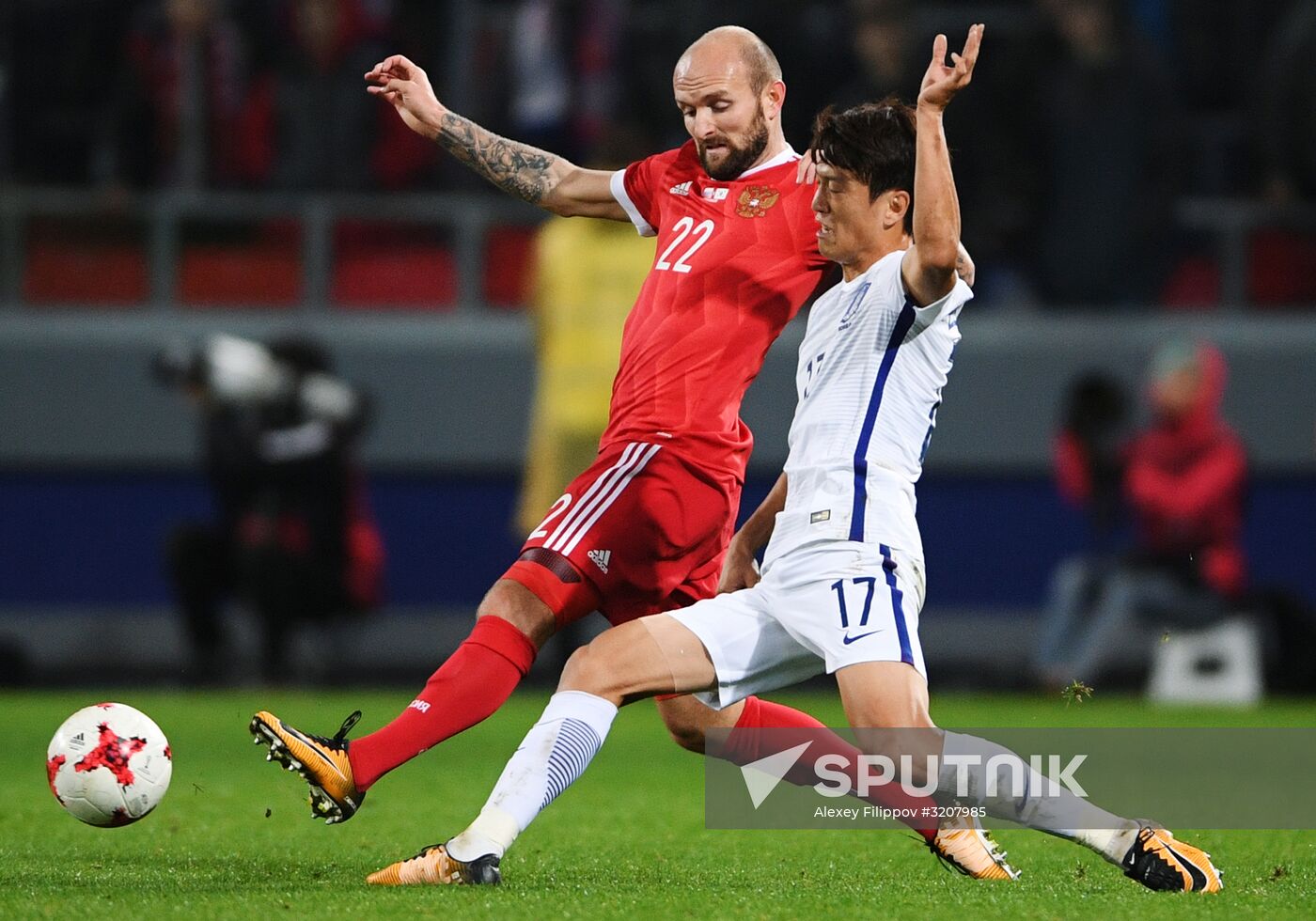 Football friendly Russia vs. South Korea