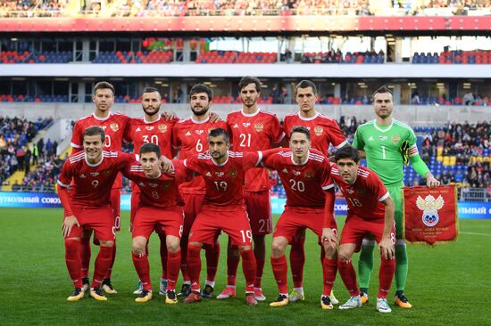 Football friendly Russia vs. South Korea