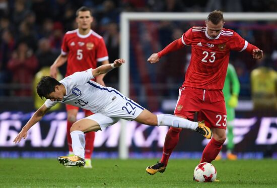 Football friendly Russia vs. South Korea