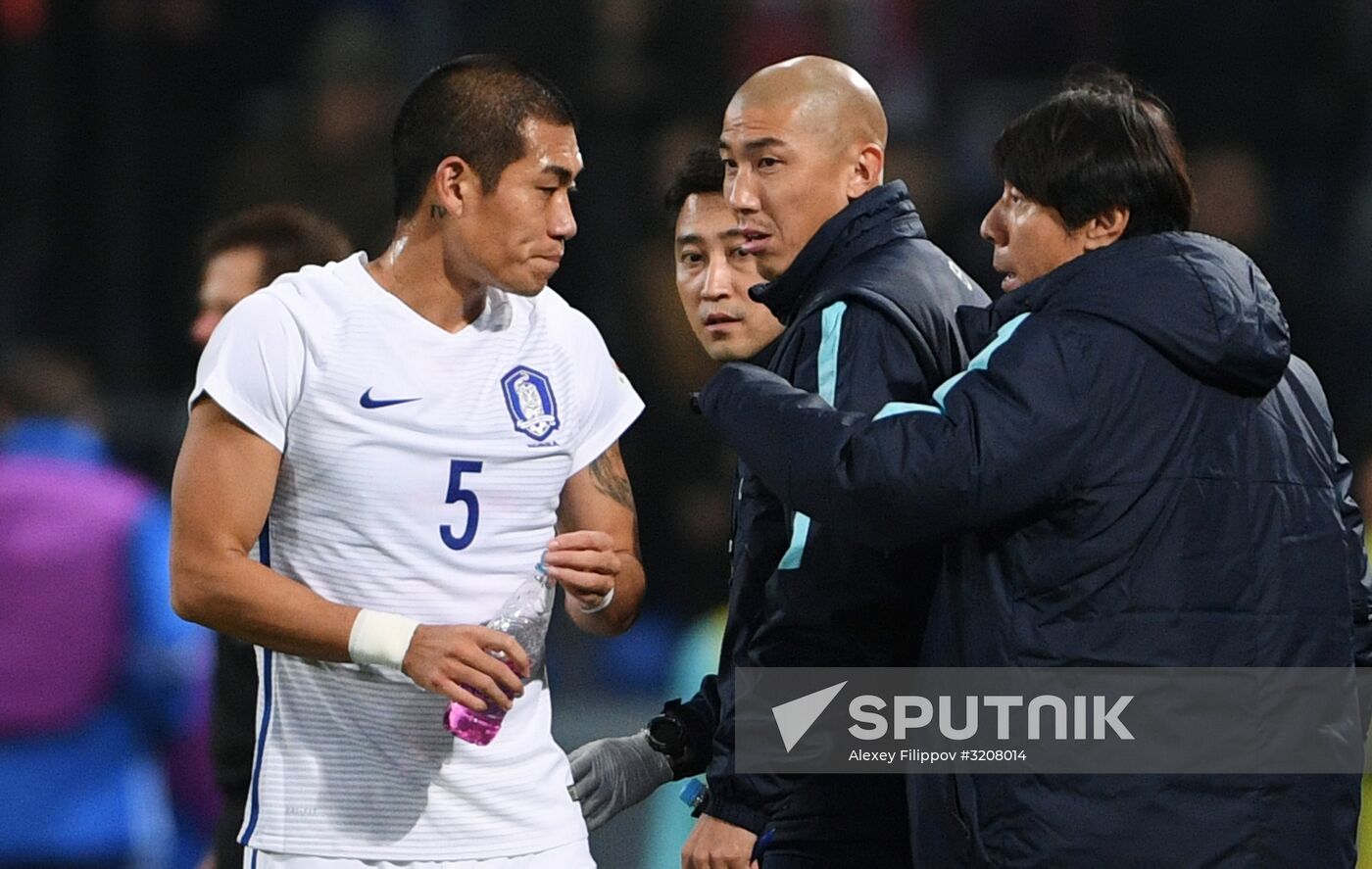 Football friendly Russia vs. South Korea