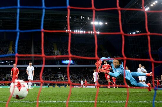 Football friendly Russia vs. South Korea