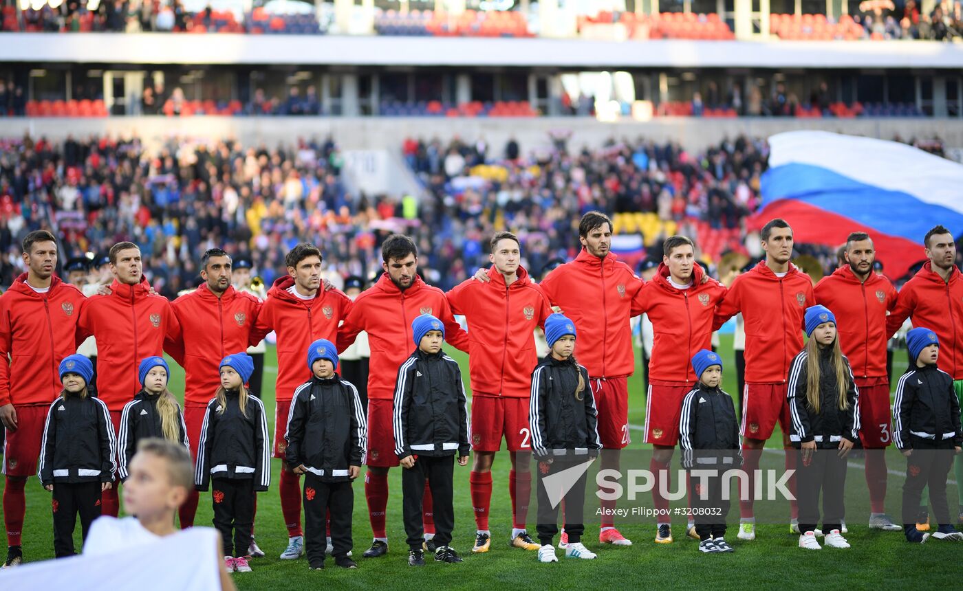 Football friendly Russia vs. South Korea