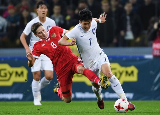Football friendly Russia vs. South Korea