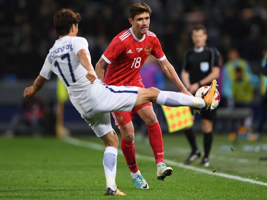 Football friendly Russia vs. South Korea