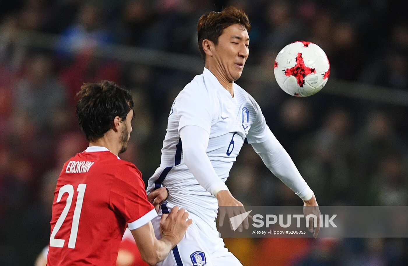 Football friendly Russia vs. South Korea
