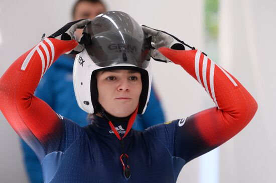 Russian national luge team holds test training