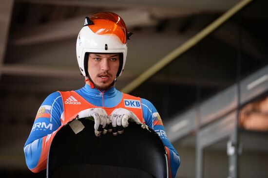 Russian national luge team holds test training