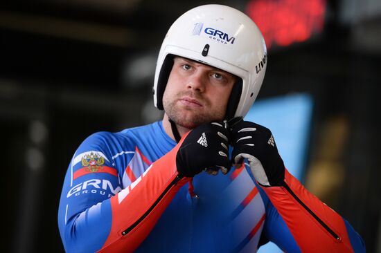Russian national luge team holds test training