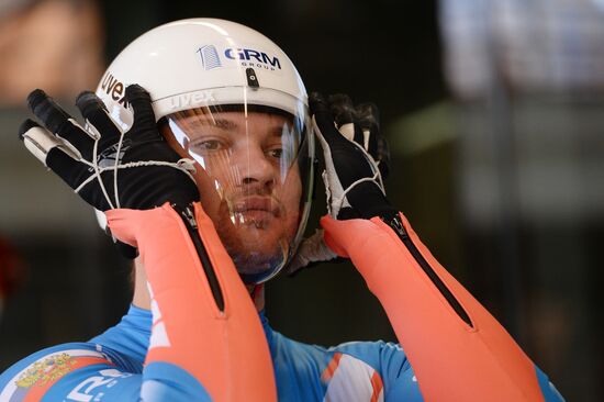 Russian national luge team holds test training
