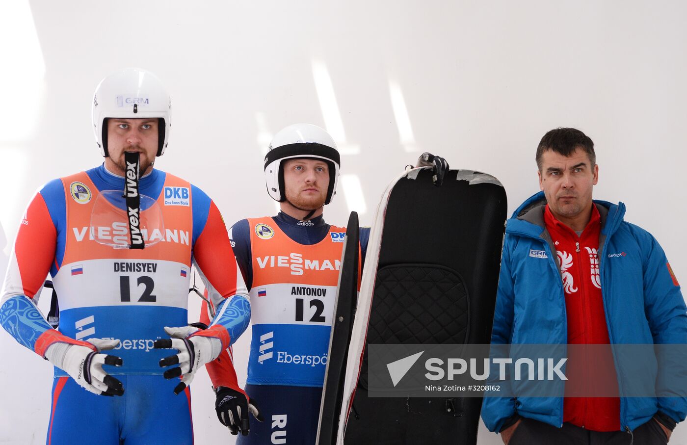 Russian national luge team holds test training