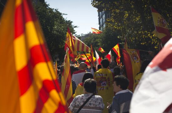 Rally in Barcelona in support of Spain's unity