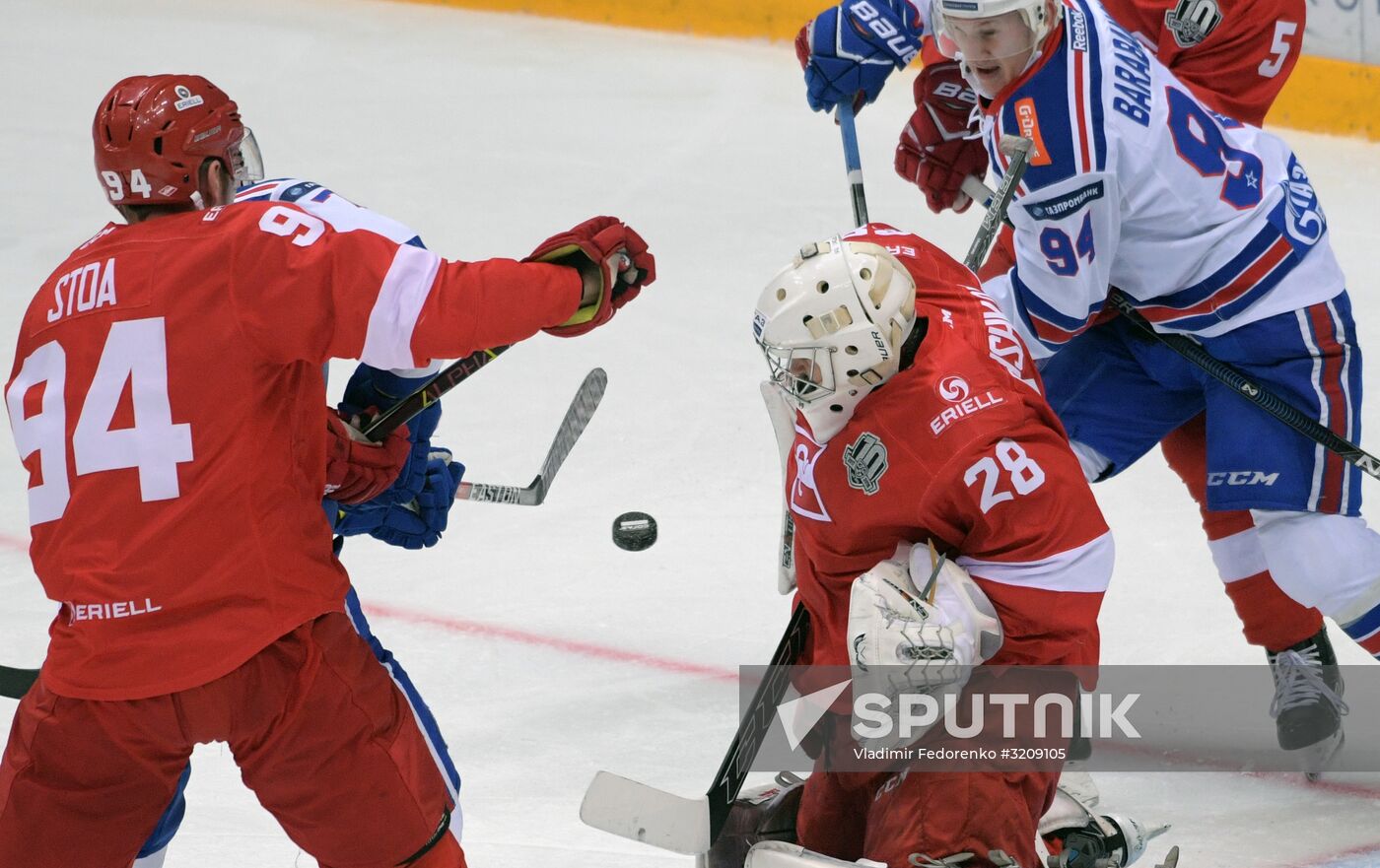 Hockey. KHL. Spartak vs SKA
