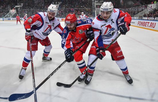 Hockey. KHL. CSKA vs Lokomotiv