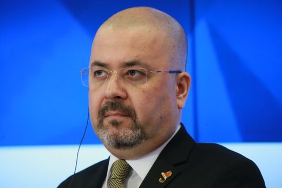 News conference with Iraqi Ambassador to Russia Haidar Mansour Hadi