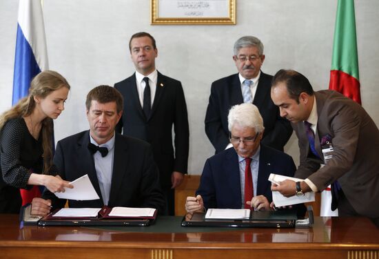 Prime Minister Dmitry Medvedev's official visit to Algeria. Day two