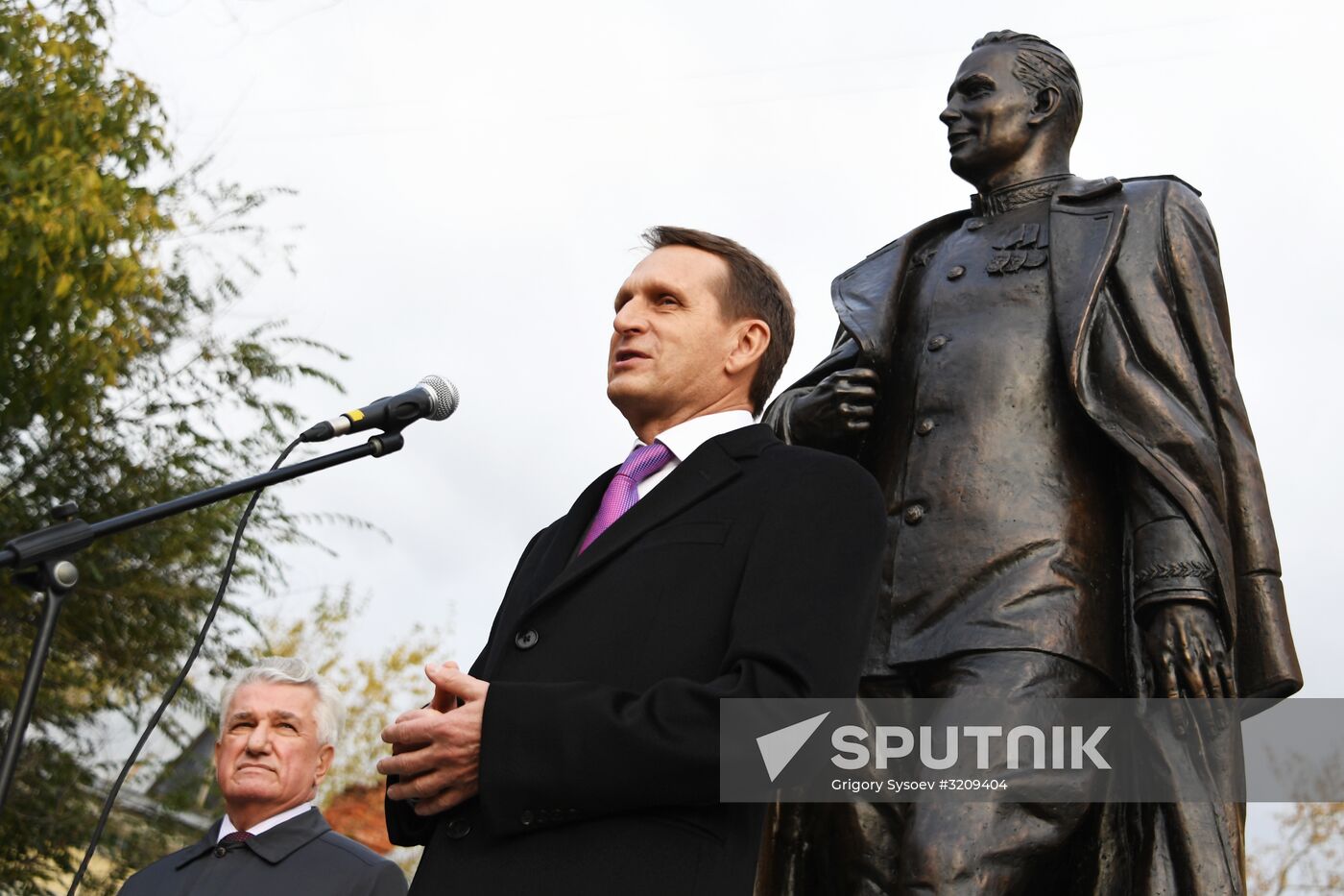 Opening of monument to head of Soviet foreign intelligence during Great Patriotic War Pavel Fitin