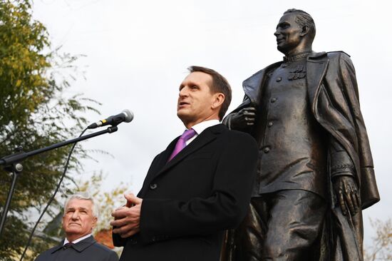 Opening of monument to head of Soviet foreign intelligence during Great Patriotic War Pavel Fitin