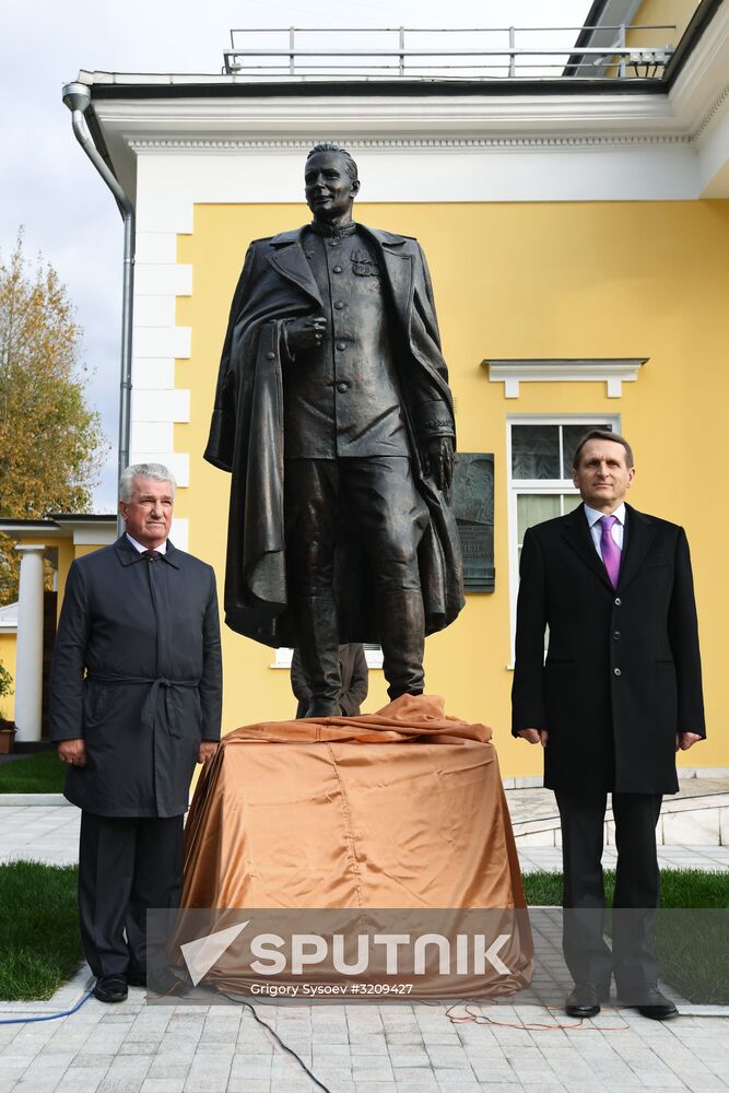 Opening of monument to head of Soviet foreign intelligence during Great Patriotic War Pavel Fitin