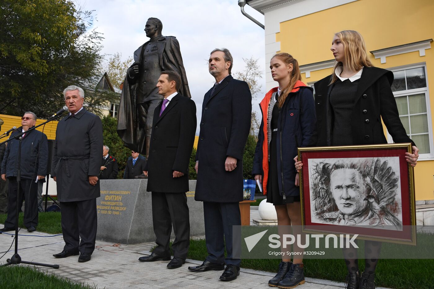 Opening of monument to head of Soviet foreign intelligence during Great Patriotic War Pavel Fitin