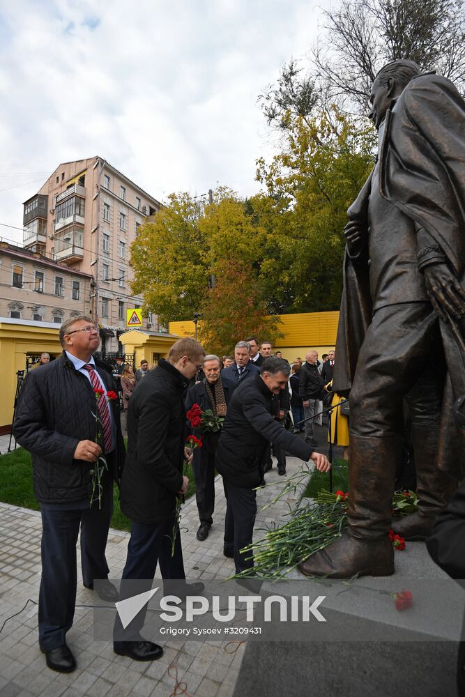 Opening of monument to head of Soviet foreign intelligence during Great Patriotic War Pavel Fitin