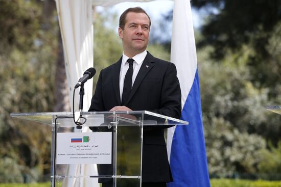 Prime Minister Dmitry Medvedev's official visit to Algeria. Day two