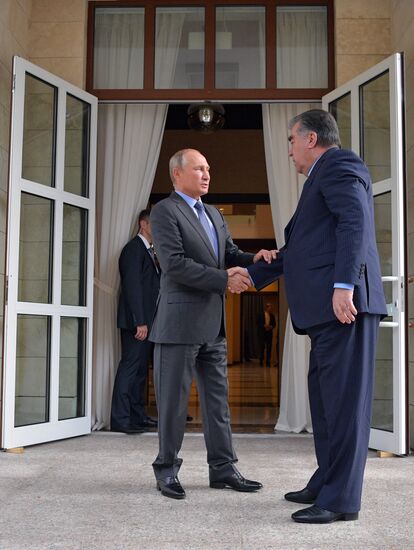 President Vladimir Putin's meeting with President of Tajikistan Emomali Rahmon