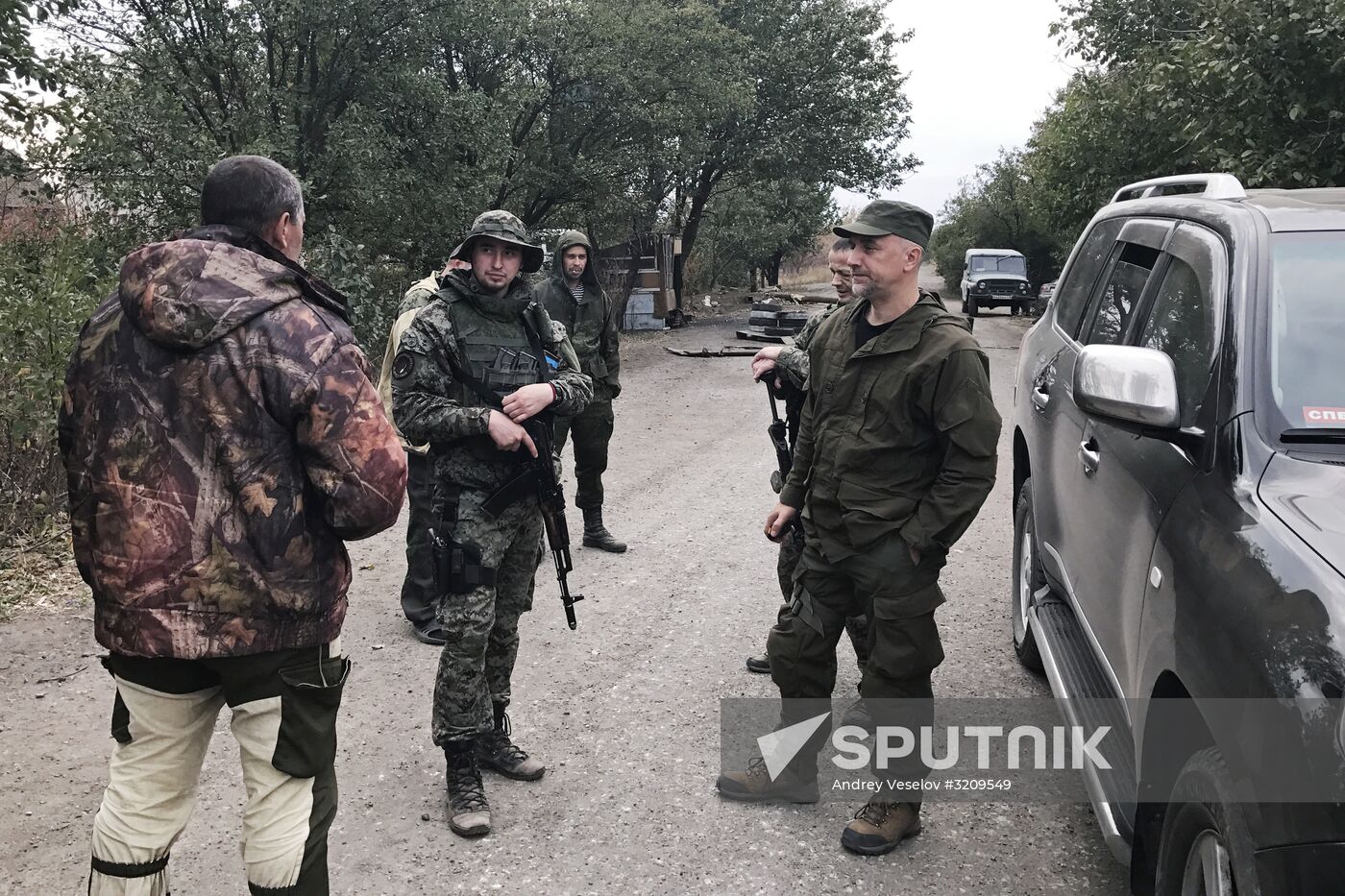 Servicemen at Donetsk People's Republic's special purpose regiment