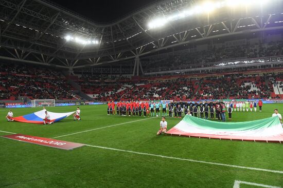 Football. Friendly match. Russia vs. Iran