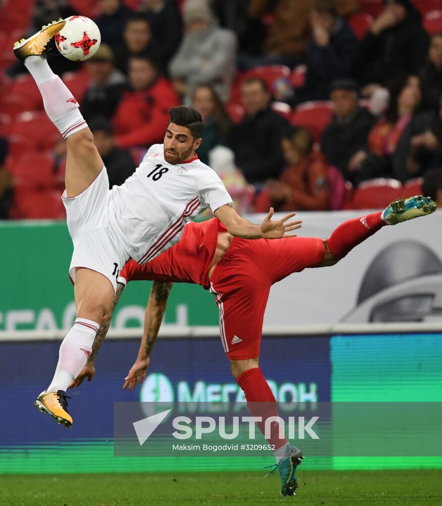 Football. Friendly match. Russia vs. Iran