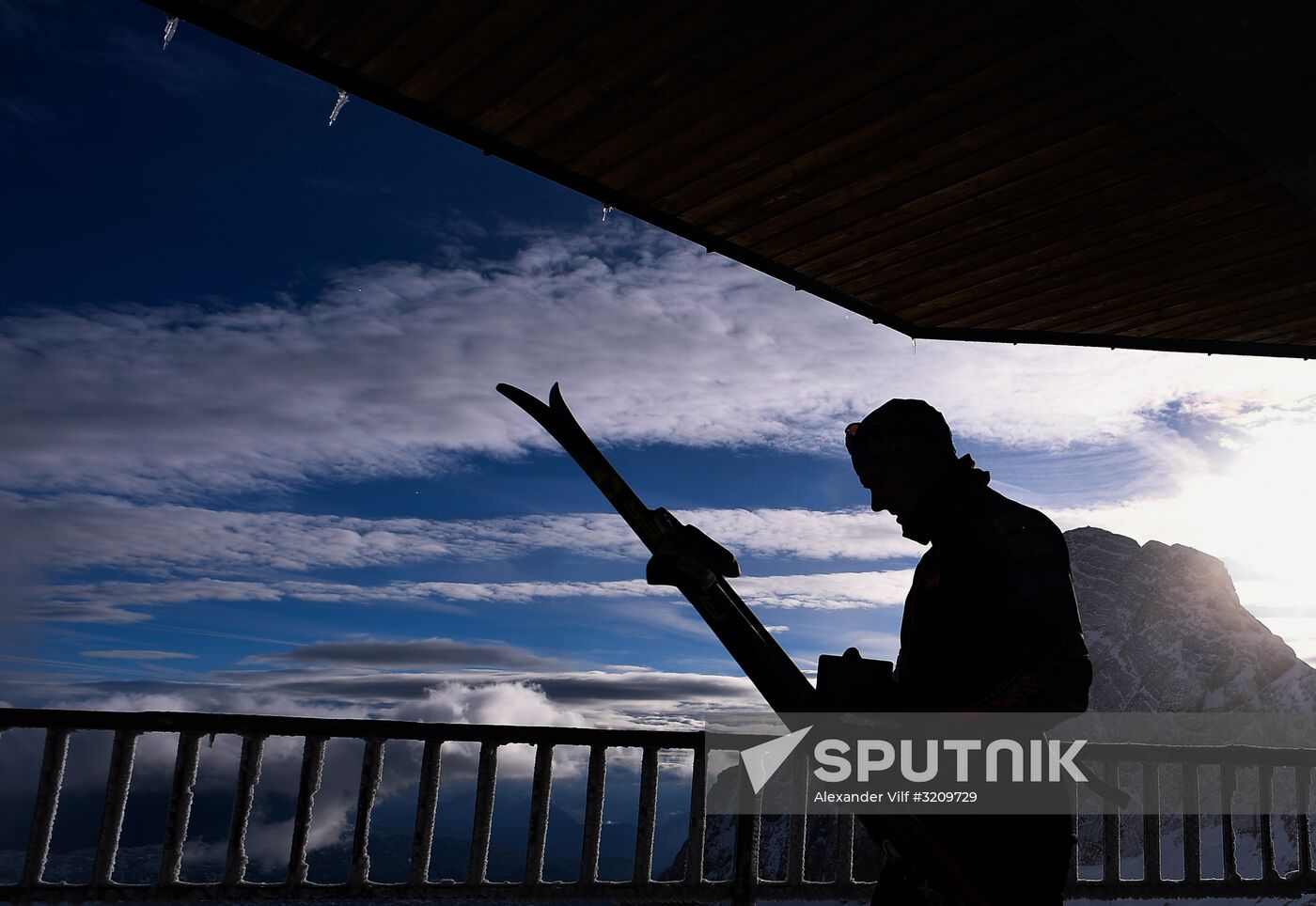 Cross-country skiing. Training session of Russia's national team