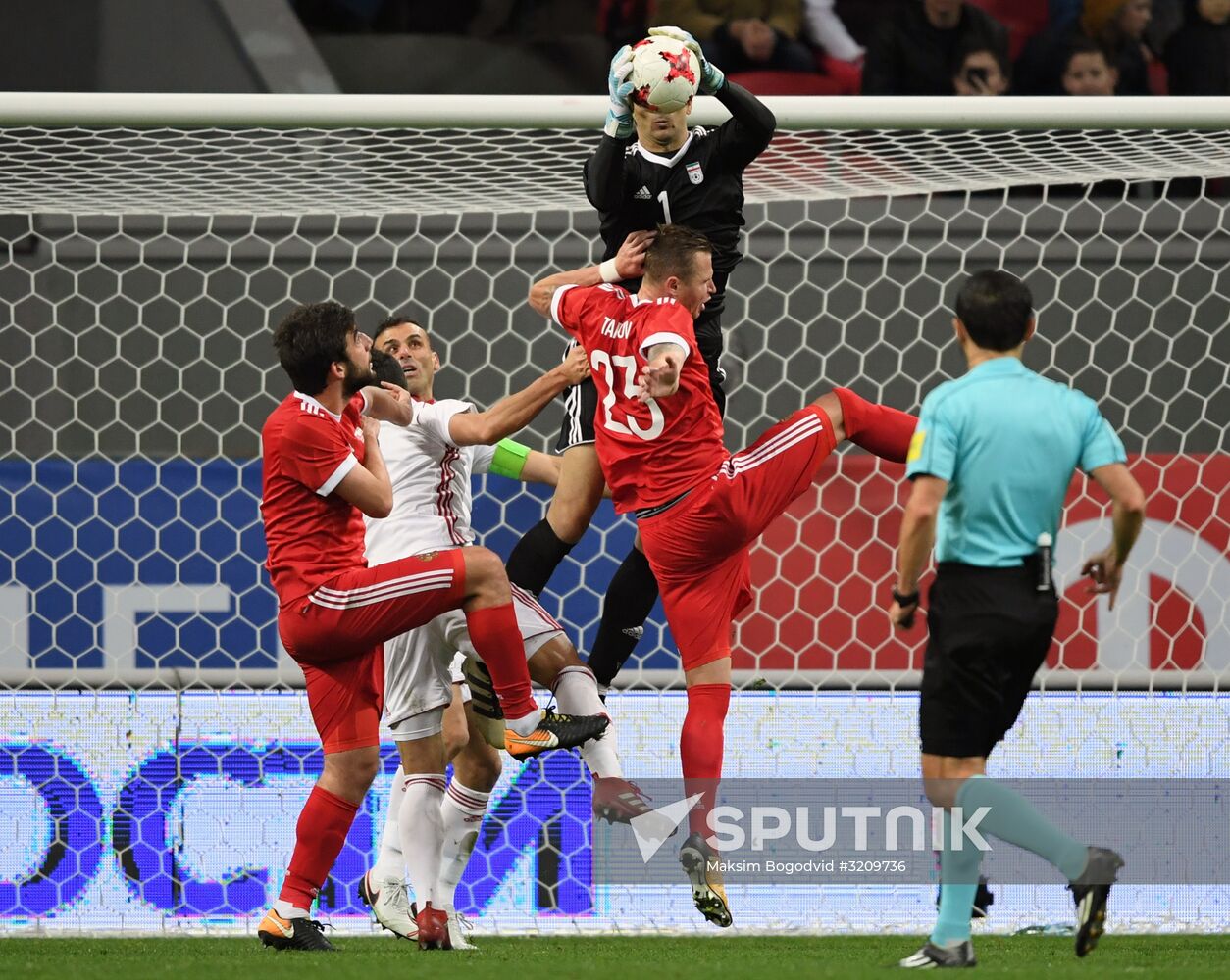 Football. Friendly match. Russia vs. Iran
