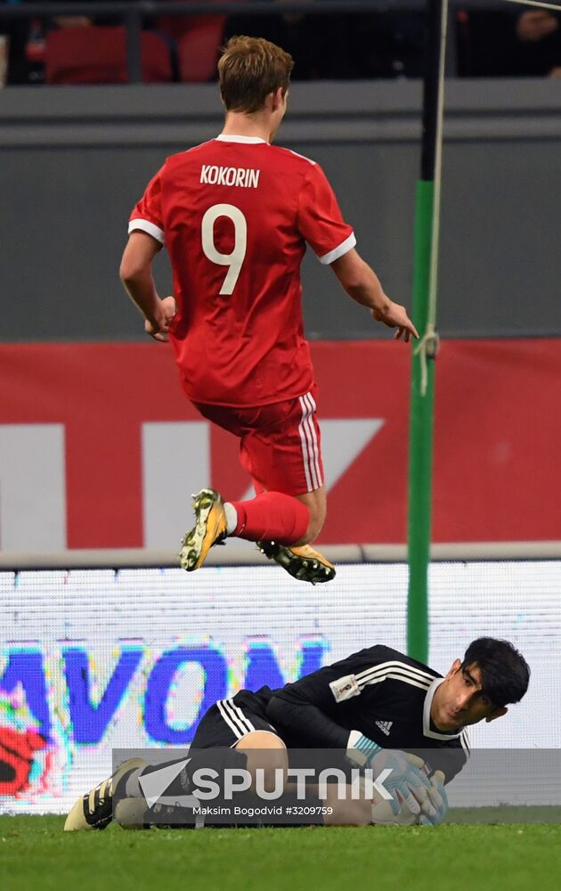 Football. Friendly match. Russia vs. Iran