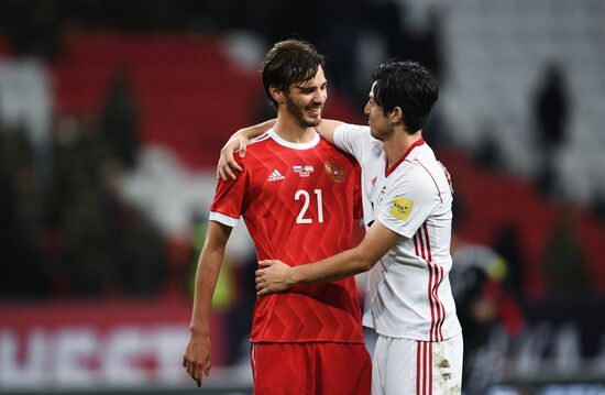 Football. Friendly match. Russia vs. Iran
