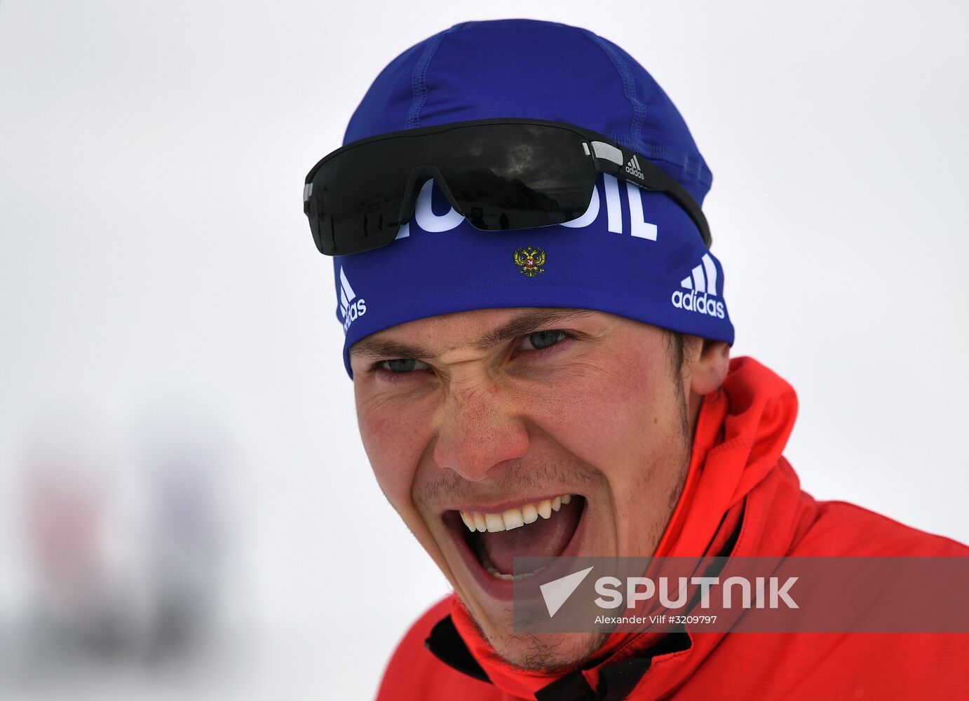 Cross-country skiing. Training session of Russia's national team