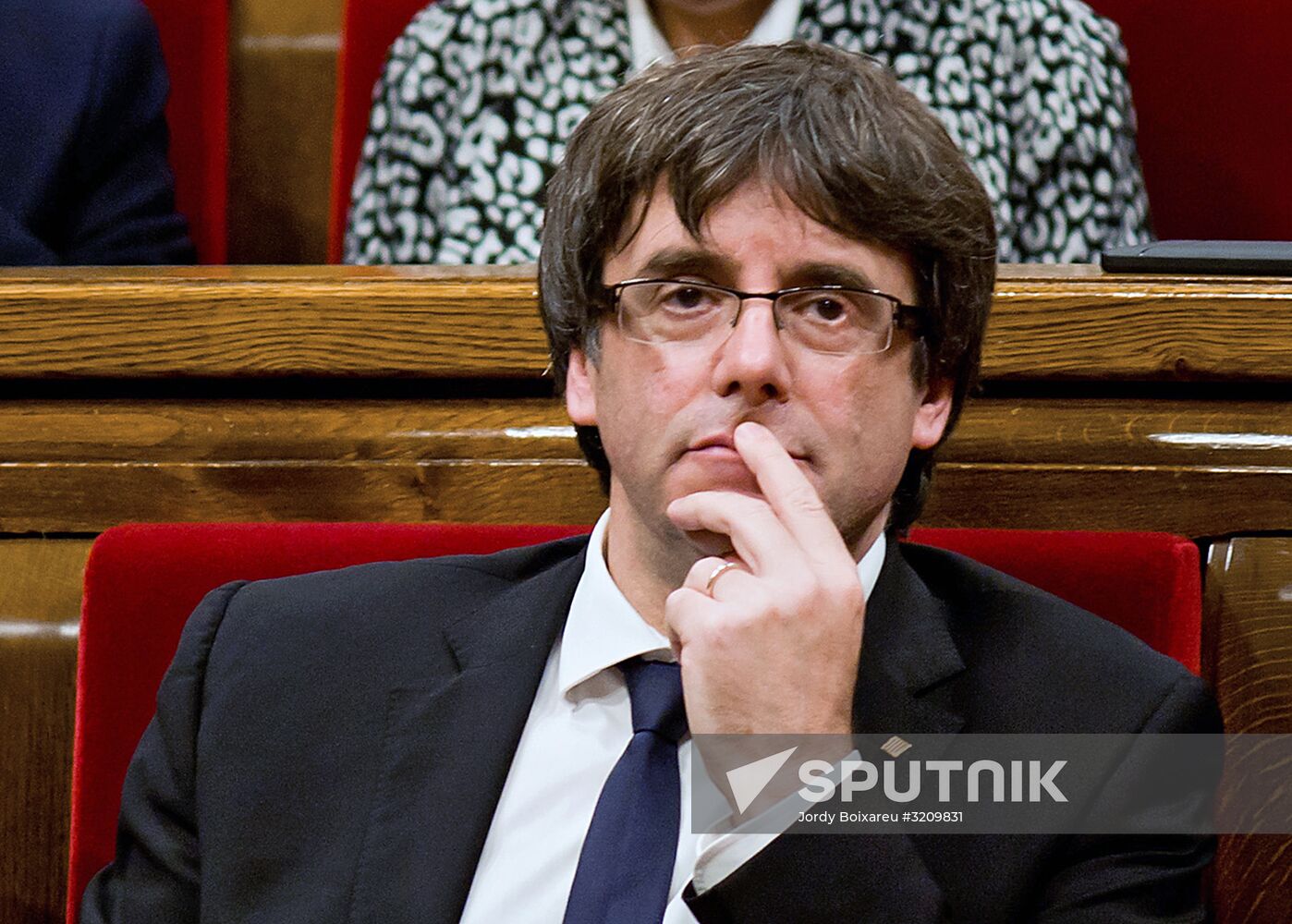 Situation outside Parliament of Catalonia in Barcelona
