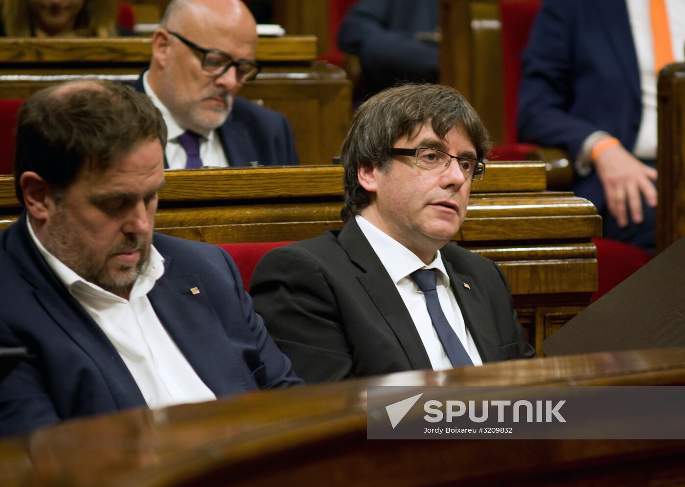 Situation outside Parliament of Catalonia in Barcelona